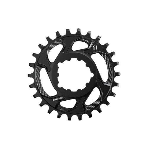 Plateau Mtb 1x  ALU Rond 11 V - 26T /  X-Sync™ / 3 Bolt DM (Direct Mount) / Offset: 6 mm - Black Plateau Mtb 1x  ALU Rond 11 V - 26T /  X-Sync™ / 3 Bolt DM (Direct Mount) / Offset: 6 mm - Black