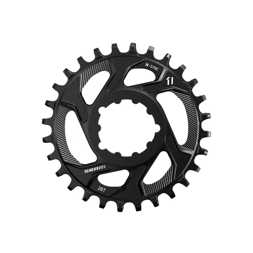 Plateau Mtb 1x  ALU Rond 11 V - 28T /  X-Sync™ / 3 Bolt DM (Direct Mount) / Offset: 6 mm - Black