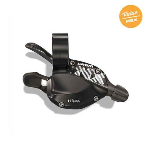 Trigger Mtb Arrière NX A1 - 11V / Sélecteur Droit / Cable Dér. (2200mm) + gaine - Black