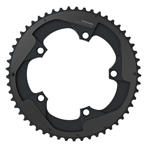 Plateau Route 2x RED11 S3 ALU 5mm 11 V (YAW) - 53T / X-Glide™ R / pour péd. 53/39T / 5 Bolt - 130 BCD - Blast Black