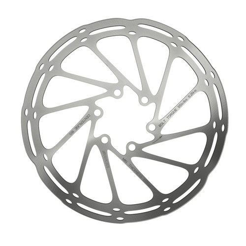DISQUE CENTERLINE ARRONDI 6 TROUS ARGENT 140MM
