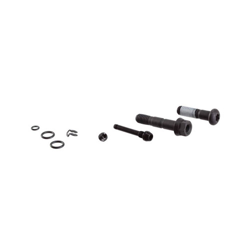 Pièces d'Etrier GUIDE R/RS - Pour un Etrier (2 Pces) / Visserie Acier / Incl. Vis Banjo, vis Purge, Vis étrier, Axe plaq. & Clips - Black