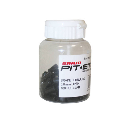 BRAKE FERRULES BLK 100-COUNT
