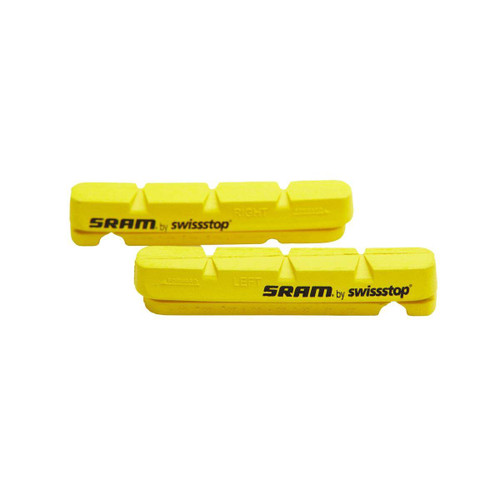 Patins de Frein S-900 DM - Caoutchouc / Jtes Carbone / Road & CX / 1 Paire (Inserts seuls) - Yellow