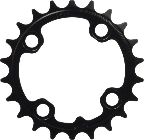 Plateau Intérieur 24 Dents 9/10V 4 Trous BCD 64 mm V1 Alu Noir