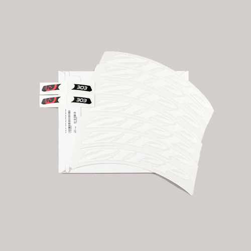 DECAL SET 1 roue 303 ZIPPLOGO MATTEWHT