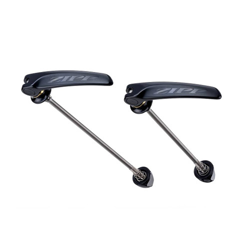 Paire de blocages Rapide Tangente QR-Ti - Axes Titane / Paire (100mm + 130mm) - Black + Silver Logo