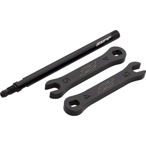 Extension de valve Presta Tangente Knurled - 91mm (pour roue 1080) - Black (2 Pces + Clés 4/5mm)