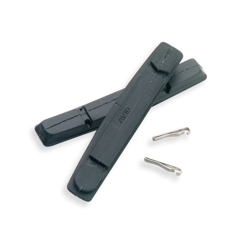 Patins de Frein WRANGLER (Mtb) - Caoutchouc / Jtes Aluminium / MTB (V-Brakes) / 1 Paire (Inserts seuls) - Black