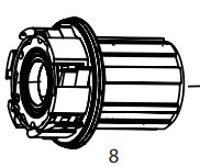 Kit Roue-libre pour Moyeu Arrière Mtb ZM2 - Sram/Shimano HG 11V - Black