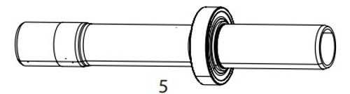 Kit Axe Arrière Route COGNITION Disc Brake V2 - Axe & Roulements