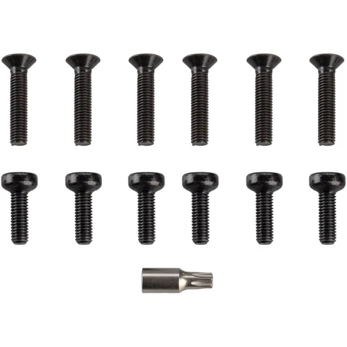 Kit de Visserie pour Prolongateur VUKA ALUMINA CLIP A1-B1 - Acier/Incl.12x Vis Torx® T25 - Black anodized