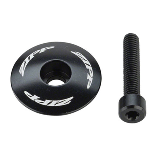 Capot de Direction & Vis SERVICE COURSE SL  - Capot Aluminium/Pour pivot 1-1/8” / Vis Alu Torx® T25 - Polished Black + White Logo