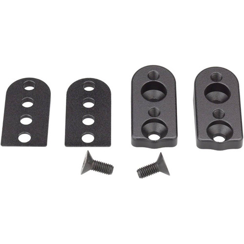 Kit de Cales d'Inclinaison de Repose bras pour Prolongateur VUKA AERO C1 - Aluminium/Incl. Cales 5°, 10° & Visserie - Black