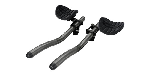 Prolongateur Chrono Complet VUKA CLIP HIGH & CARBONE RACE A1 - Carbone/Lgr=380mm/d=22.2mm/Htr=52mm - Matte Carbon + Black decals