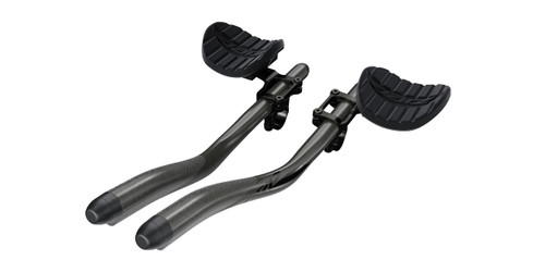 Prolongateur Chrono Complet VUKA CLIP HIGH & CARBONE EVO 70 A1 - Carbone/Lgr=380mm/d=22.2mm/Htr=70mm - Matte Carbon + Black decals