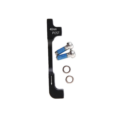Adaptateur de Frein 40 P - PM à PM / Aluminium / +40mm (F:200 / R:180) / Incl. visserie acier - Black