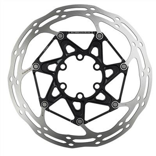 DISQUE FLOTTANT 2P CENTERLINE X ARRONDI 6 TROUS TI NOIR 140MM