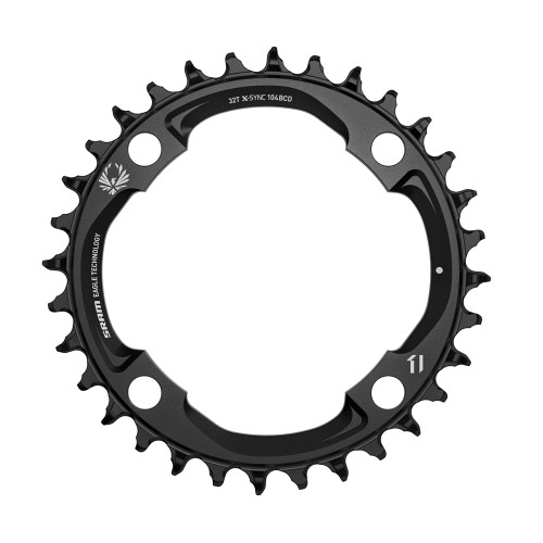 PLATEAU  EAGLE X-SYNC 2 32T BCD 104 ALU BLACK