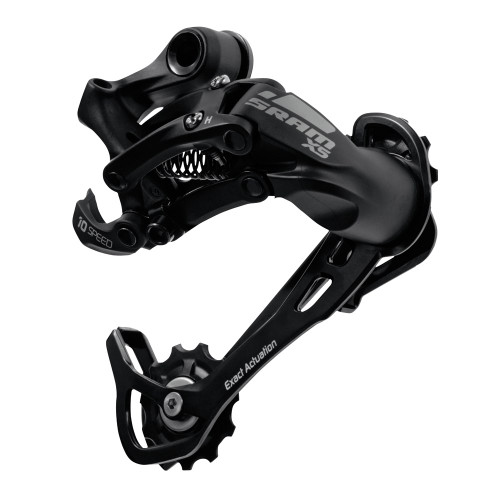DERAILLEUR ARRIERE X5 10V NOIR CHAPE MOYENNE