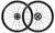 PAIRE DE ROUES  RAW 44 - TLR Disque - FFWDxCERAMICSPEED / Shimano GLOSS BLACK