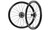 PAIRE DE ROUES  RAW 44 - TLR Disque - FFWDxCERAMICSPEED / Shimano GLOSS BLACK