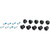 ÉTOILE CAPTEUR DE PUISSANCE D-ZERO D1  - 11 V / Sans plateau / 5 Vis - 130 BCD (Std) - Black