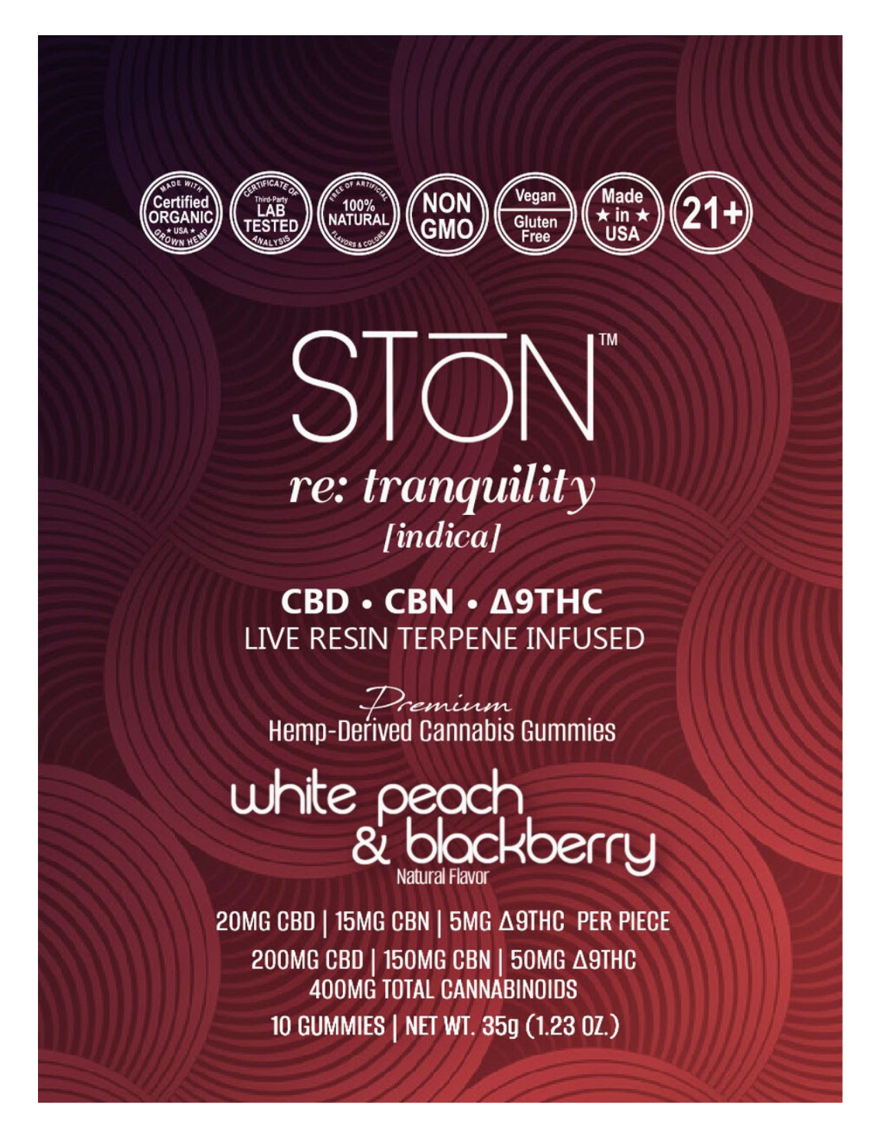 STŌN Tranquility Gummies