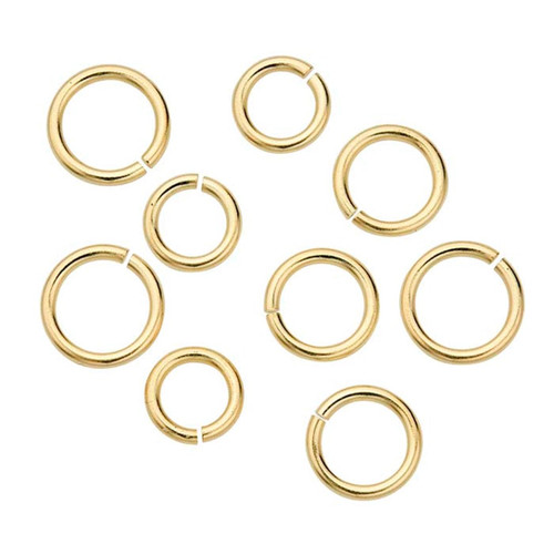 9 pieces of 10kt Yellow Gold Open Jump Rings