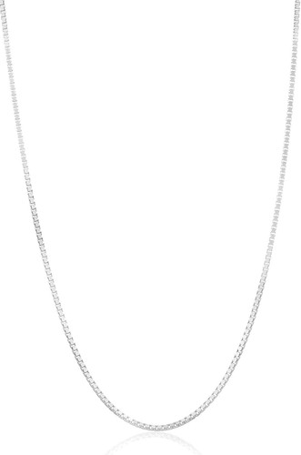 Sterling Silver Box Chain with Spring Lock Clasp - 0.7mm /012