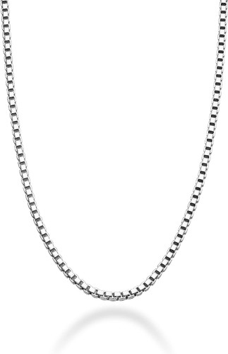 Sterling Silver Box Chain with Spring Lock Clasp - 1mm /019