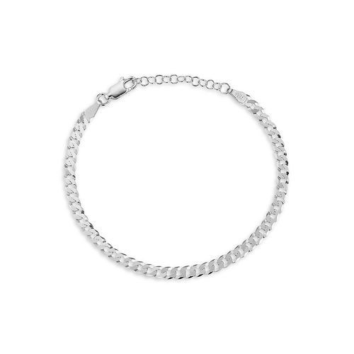 Sterling Silver Curb Bracelet  with Lobster Lock Clasp - 6.5mm / 180