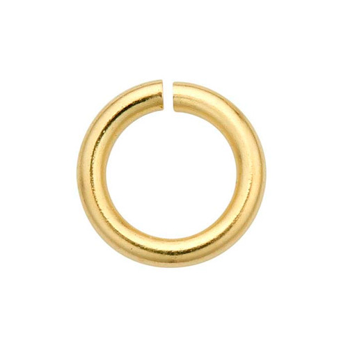 10kt Yellow Gold Open Jump Ring - 18ga - Multiple sizes - Pack of 12