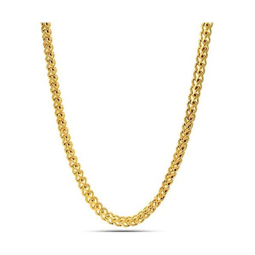 10kt Gold Hollow Franco Chain w Lobster Claw Lock -  4.5mm