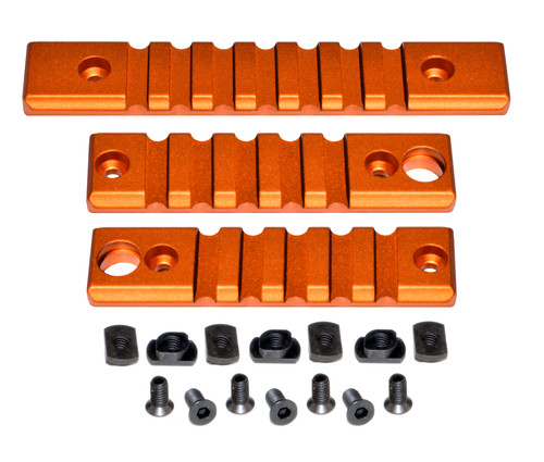M-LOK to Picatinny Adapter Rail Kit (2 x 5 slot; 1 x 7 slot) - Orange [RLMLK2-O]