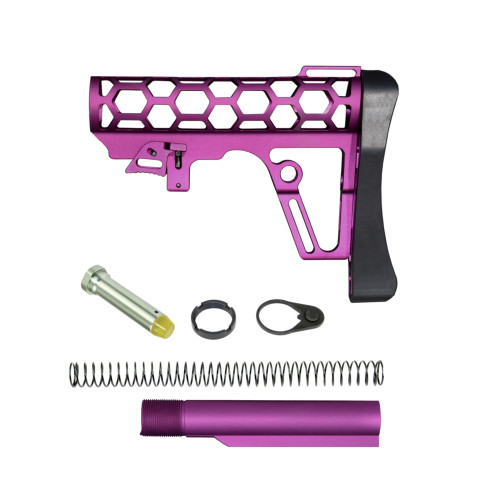 Presma Skeletonized Mil-Spec Stock Assembly - Purple [A25K-PUR]
