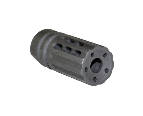1/2x28 Short Muzzle Brake for AR-15, Steel [MZ-14A-01-B]