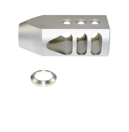 5/8x32 .450 Bushmaster or .458 SOCOM Competition Grade Muzzle Brake  - Stainless Steel [MZ-07-04-SS]