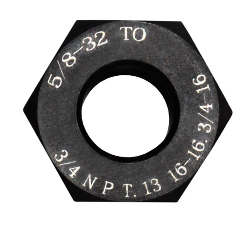 Barrel Muzzle Thread Adapter/Converter 5/8-32 RH to 3/4 NPT / 13/16x16 / 3/4x16 [NUT08)