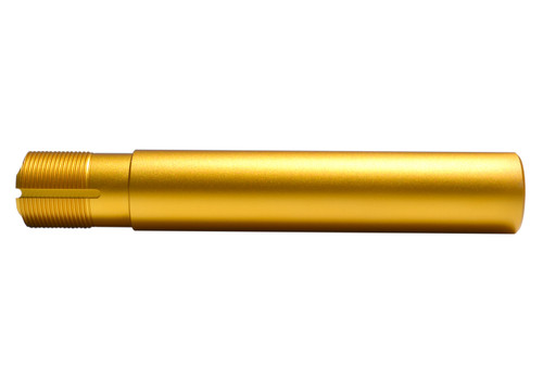 Pistol Buffer Tube, no foam (use with fin/brace), 7.3” - O.D. 1.25" - Gold [UB_ASBT05A-S]