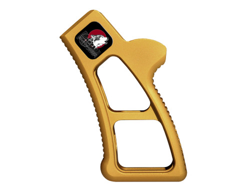 Presma Featureless Skeletonized Rear Pistol Grip, Gold [GP32-GDL]