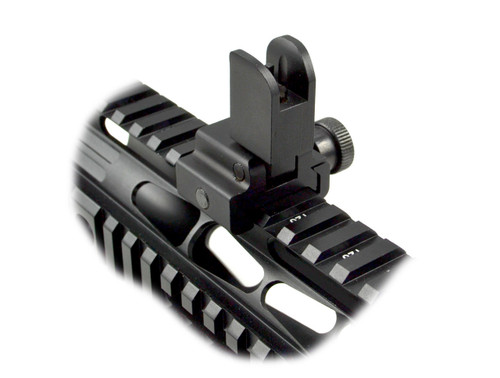 AR Flip-Up Front Backup Sight, Aluminum, Black [MFLFS02]
