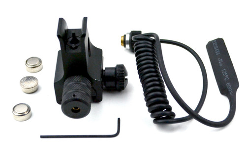 AR Front Sight Post with Red Dot Laser, High Profile, Aluminum [MHFSR]