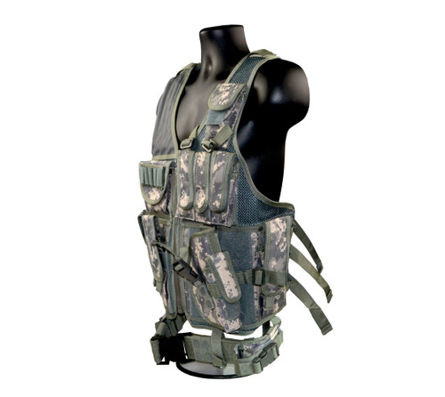 Tactical Multi Function Hunting Vest, Camouflage Green [ASVT01-ACU]