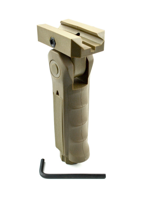 Tactical 5 Position Folding Foregrip, Tan