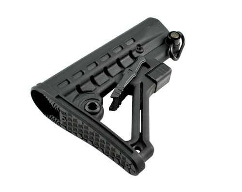 Commercial Adjustable Stock w/ QR Sling Adapter, Black