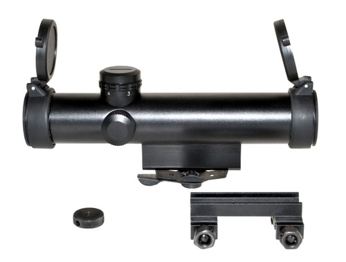 Sniper Grunt 4X20 Compact Scope, Duplex Sight with Carry Handle & Picatinny Mounts