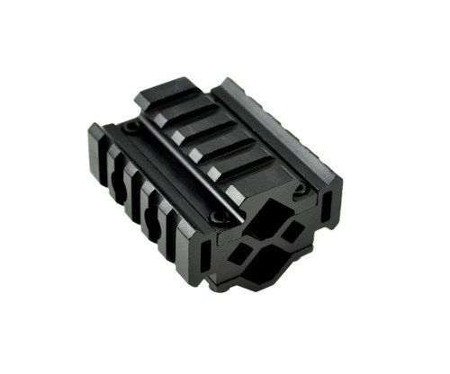 2.4" Tri Rail for Barrel OD 0.51" - 0.78" with Laser Clamp