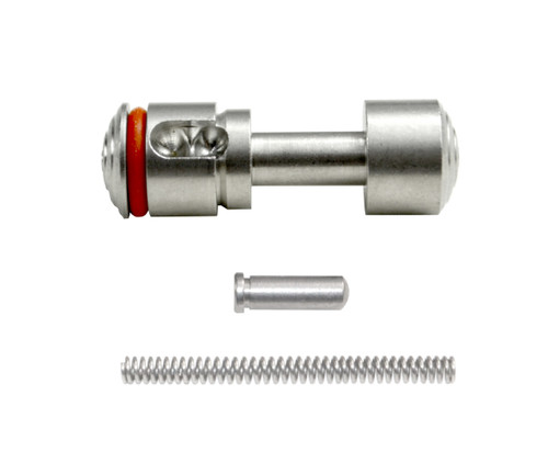 Push Button Safety for 223/308 with Pin and Spring, Stainless Steel