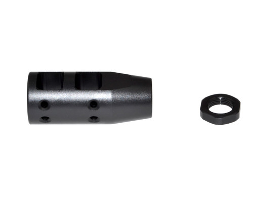 1/2x28 Competition Grade Muzzle Brake, Steel with Black Phosphate Finish - AR-15 (MZ-06-01-B)